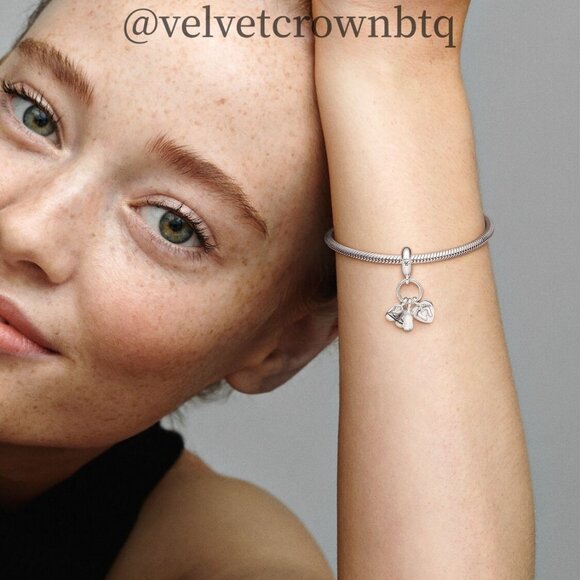 Pandora Baby Bottle & Shoes Dangle Charm - Picture 6 of 6